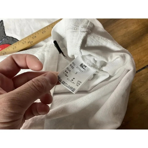 Go Slow Caravan Graphic Cat Long Sleeve White T-Shirt Size 3 - Picture 7 of 10